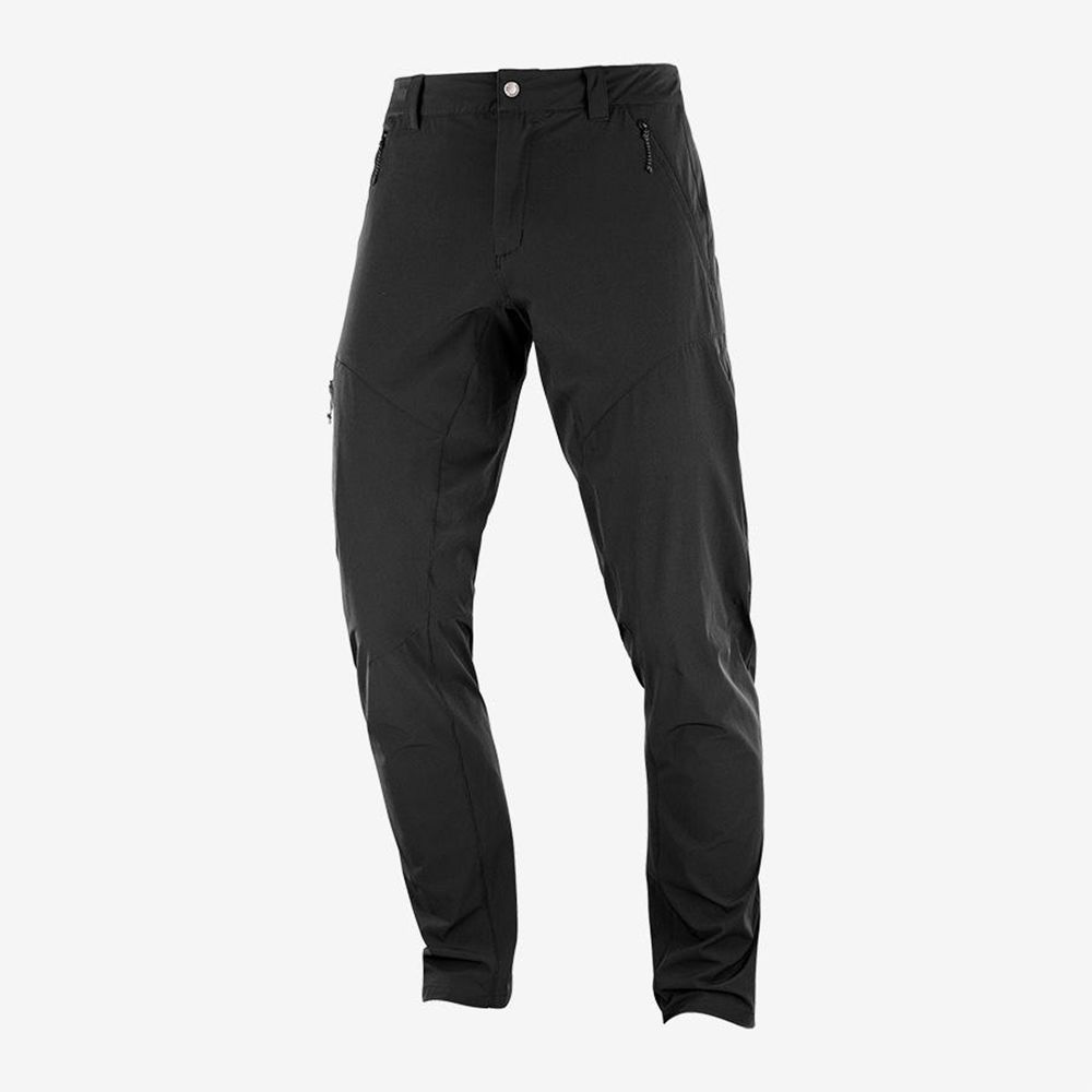 Salomon Israel WAYFARER TAPERED - Mens Pants - Black (MXZT-97385)